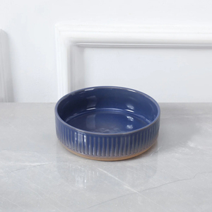 ParkLife Skandi Tazón de Cerámica Diseño Degradado Azul con Café para Perro, 8 Tazas