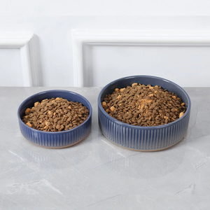 ParkLife Skandi Tazón de Cerámica Diseño Degradado Azul con Café para Perro, 8 Tazas