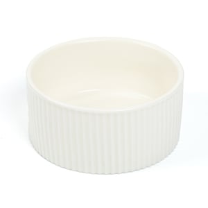 ParkLife Jardín Tazón de Cerámica Diseño Relieves Color Blanco para Perro, 4 Tazas ParkLife Jardín Tazón de Cerámica Diseño Relieves Color Blanco para Perro, 4 Tazas