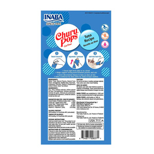 Inaba Churu Pops Premio Suave Natural para Gato Todas las Etapas de Vida Receta Atún, 1 Paquete