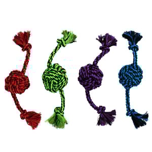 Multipet Nuts for Knots Cuerda Trenzada Diseño Puño de Mono para Perro, Grande Multipet Nuts for Knots Cuerda Trenzada Diseño Puño de Mono para Perro, Grande
