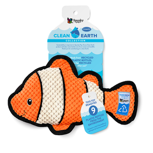 Spunky Pup Clean Earth Collection Peluche Pececito Eco-Friendly para Perro, Unitalla Spunky Pup Clean Earth Collection Peluche Pececito Eco-Friendly para Perro, Unitalla