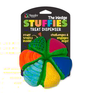 Spunky Pup Stuffies The Wedge Pelota de Peluche Dispensadora de Premios para Perro, Unitalla Spunky Pup Stuffies The Wedge Pelota de Peluche Dispensadora de Premios para Perro, Unitalla