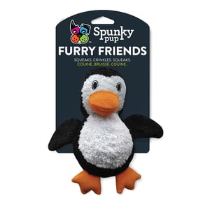 Spunky Pup Furry Friends Peluche Pingüino con Pelota al Interior para Perro, Unitalla Spunky Pup Furry Friends Peluche Pingüino con Pelota al Interior para Perro, Unitalla