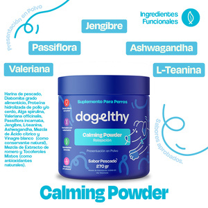 Dogelthy Calming Powder Suplemento en Polvo Calmante para Perro, 270 g
