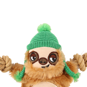 Coolpet Making Tails Wag Perezoso de Peluche con Cuerda para Perro, Mediano