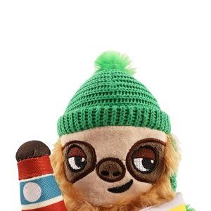 Coolpet Making Tails Wag Perezoso de Peluche con Snacks para Perro, Mediano