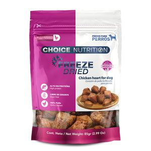 Choice Nutrition Freeze Dried Premio Liofilizado para Perro Receta Corazón de Pollo, 85g Choice Nutrition Freeze Dried Premio Liofilizado para Perro Receta Corazón de Pollo, 85g