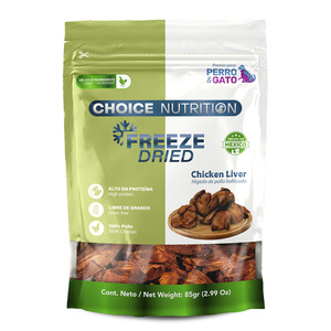 Choice Nutrition Freeze Dried Premio Liofilizado para Perro y Gato Receta Hígado de Pollo, 85g Choice Nutrition Freeze Dried Premio Liofilizado para Perro y Gato Receta Hígado de Pollo, 85g