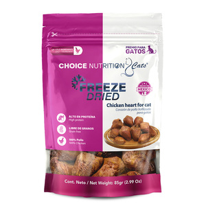 Choice Nutrition Freeze Dried Premio Liofilizado para Gato Receta Corazón de Pollo, 85g Choice Nutrition Freeze Dried Premio Liofilizado para Gato Receta Corazón de Pollo, 85g