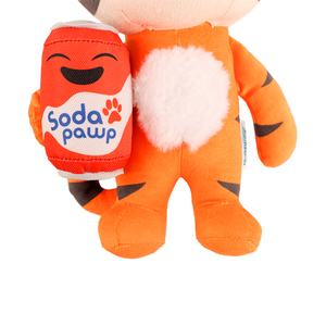 Coolpet Making Tails Wag Tigre de Peluche con Lata de Refresco para Perro, Mediano