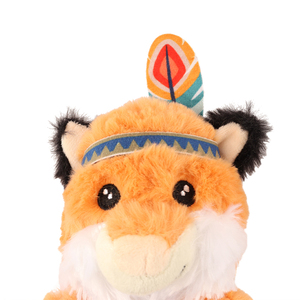 Coolpet Love at First Bark Zorro Apache de Peluche Flattie para Cachorro, Chico