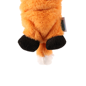 Coolpet Love at First Bark Zorro Apache de Peluche con Elástico y Pelota para Cachorro, Mediano