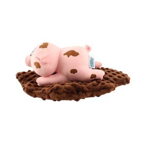 Coolpet Making Tails Wag Cerdito de Peluche sobre Tapete Crepitante para Perro, Mediano