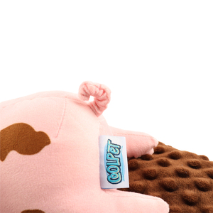 Coolpet Making Tails Wag Cerdito de Peluche sobre Tapete Crepitante para Perro, Mediano
