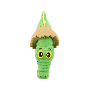 Coolpet Making Tails Wag Caimán de Peluche en Huevo de Látex para Perro, Mediano
