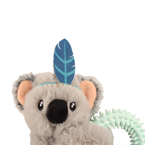 Coolpet Love at First Bark Koala Apache de Peluche con Mordedera para Cachorro, Chico