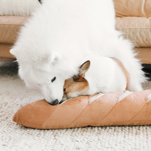 Lambwolf Peluche Rompecabezas Diseño Baguette Gigante para Perro, X-Grande