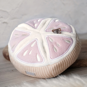 Lambwolf Grapefruit Peluche Rompecabezas Diseño Rodaja de Toronja para Perro, Mediano