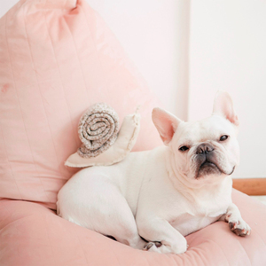 Lambwolf Snail Peluche Rompecabezas Diseño Caracol para Perro, Mediano