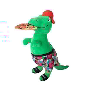 Fringe Studio Pizzasaurus Rex Dinosaurio de Peluche Diseño Pizza en la Playa para Perro, Unitalla Fringe Studio Pizzasaurus Rex Dinosaurio de Peluche Diseño Pizza en la Playa para Perro, Unitalla