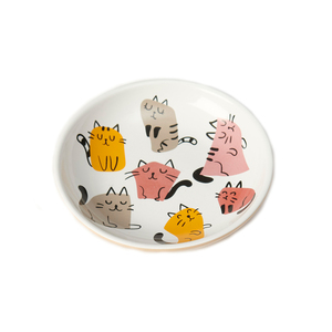 Petrageous Tazón de Cerámica Estilo Platillo Modelo Snobby Cats para Gato, Chico Petrageous Tazón de Cerámica Estilo Platillo Modelo Snobby Cats para Gato, Chico