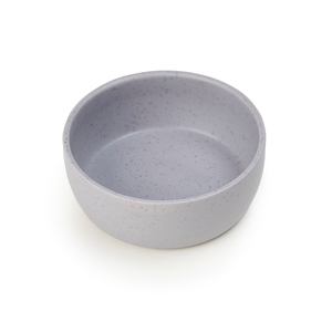 Petrageous Tazón de Cerámica Gris Diseño Salpicado para Perro, Mediano