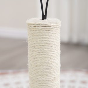 Petpals Poste Rascador con Cepillo Alfombra y Sisal para Gato, 1 Pieza