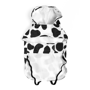 Latipaw Farm Collection Impermeable Diseño Vaquita para Perro, Mediano