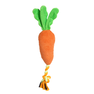 Latipaw Farm Collection Zanahoria de Peluche con Cuerda para Perro, Mediano