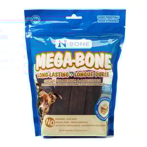 N-Bone Mega-Bone Premios Masticables Sabor Crema de Maní y Mermelada para Perro, 6 Piezas N-Bone Mega-Bone Premios Masticables Sabor Crema de Maní y Mermelada para Perro, 6 Piezas