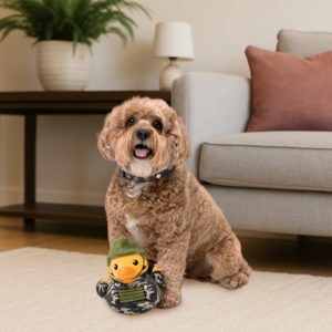 FuzzYard Ducks at Work Pato de Peluche Diseño Comandante para Perro, Mediano FuzzYard Ducks at Work Pato de Peluche Diseño Comandante para Perro, Mediano