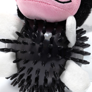 Latipaw Farm Collection Vaquita de Peluche con Pelota Exterior para Perro, Mediano