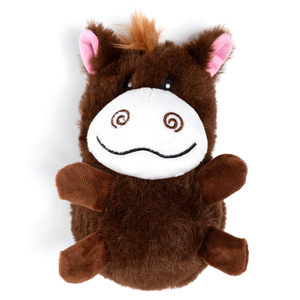 Latipaw Farm Collection Caballo de Peluche con Pelota Exterior para Perro, Mediano
