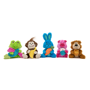 Guru Pet Loveys Peluche Resistente 2 en 1 Rana y Libélula para Perro, Mediano