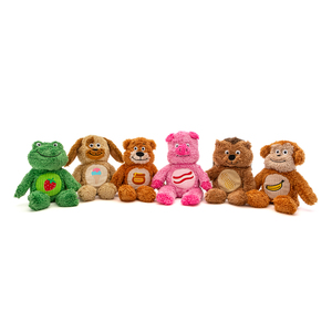 Guru Pet Soft Scents Cerdo de Peluche Resistente Aroma Tocino para Perro, Mediano