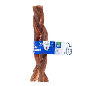 Canniet Masticable de Viril de Res en Forma Trenzada para Perro, 15 cm Canniet Masticable de Viril de Res en Forma Trenzada para Perro, 15 cm