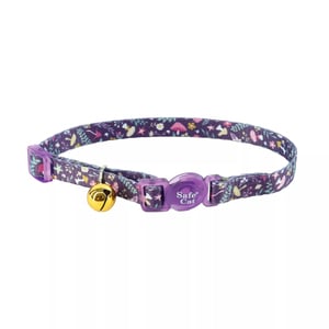 Safe Cat Collar con Broche de Seguridad Morado Diseño Jardín Mágico para Gato, 1 Pieza Safe Cat Collar con Broche de Seguridad Morado Diseño Jardín Mágico para Gato, 1 Pieza