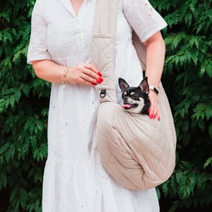 FuzzYard Life Transportadora Tipo Bolso Color Beige para Perro, Chico FuzzYard Life Transportadora Tipo Bolso Color Beige para Perro, Chico