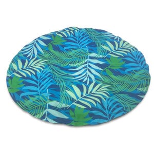 Unique Petz Cooling Tapete Redondo con Gel Diseño Verano Botánico Azul para Perro, Chico