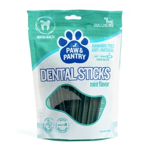 Paw & Pantry Dental Sticks Masticables para Salud Dental Sabor Menta para Perro, 12 Piezas Paw & Pantry Dental Sticks Masticables para Salud Dental Sabor Menta para Perro, 12 Piezas