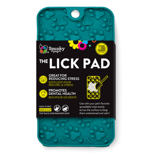 Spunky Pup Tapete Licking Mat Diseño de Huellitas para Perro y Gato, Chico Spunky Pup Tapete Licking Mat Diseño de Huellitas para Perro y Gato, Chico