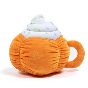 Latipaw Halloween Pumpkin Spice Latte de Peluche para Perro, Grande