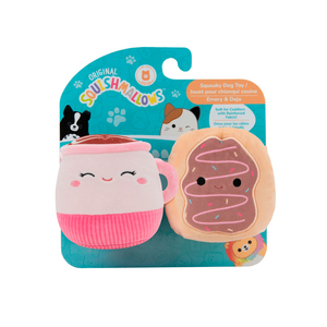Squishmallows Pets Emery & Deja Set de Peluches Diseño Latte y Dona para Perro, Chico Squishmallows Pets Emery & Deja Set de Peluches Diseño Latte y Dona para Perro, Chico