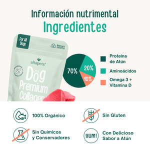 Altapets Colágeno y Vitaminas en Polvo para Perro, 30 g