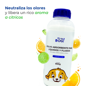 Oh My Dog Polvo Absorbente para Orina de Perro, 900 g