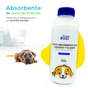 Oh My Dog Polvo Absorbente para Orina de Perro, 900 g