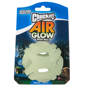 Chuckit! Air Glow Fetch Ball Pelota Hueca Luminiscente para Perro, Mediano Chuckit! Air Glow Fetch Ball Pelota Hueca Luminiscente para Perro, Mediano