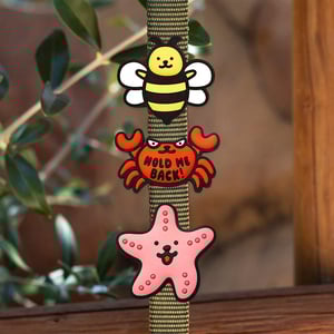 Jiby 3 Charms para Personalizar Arnés Collar o Correa Diseño Playa, 1 Paquete Jiby 3 Charms para Personalizar Arnés Collar o Correa Diseño Playa, 1 Paquete