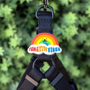 Jiby Charm para Personalizar Arnés Collar o Correa Diseño Feliz Arcoíris, 1 Pieza Jiby Charm para Personalizar Arnés Collar o Correa Diseño Feliz Arcoíris, 1 Pieza